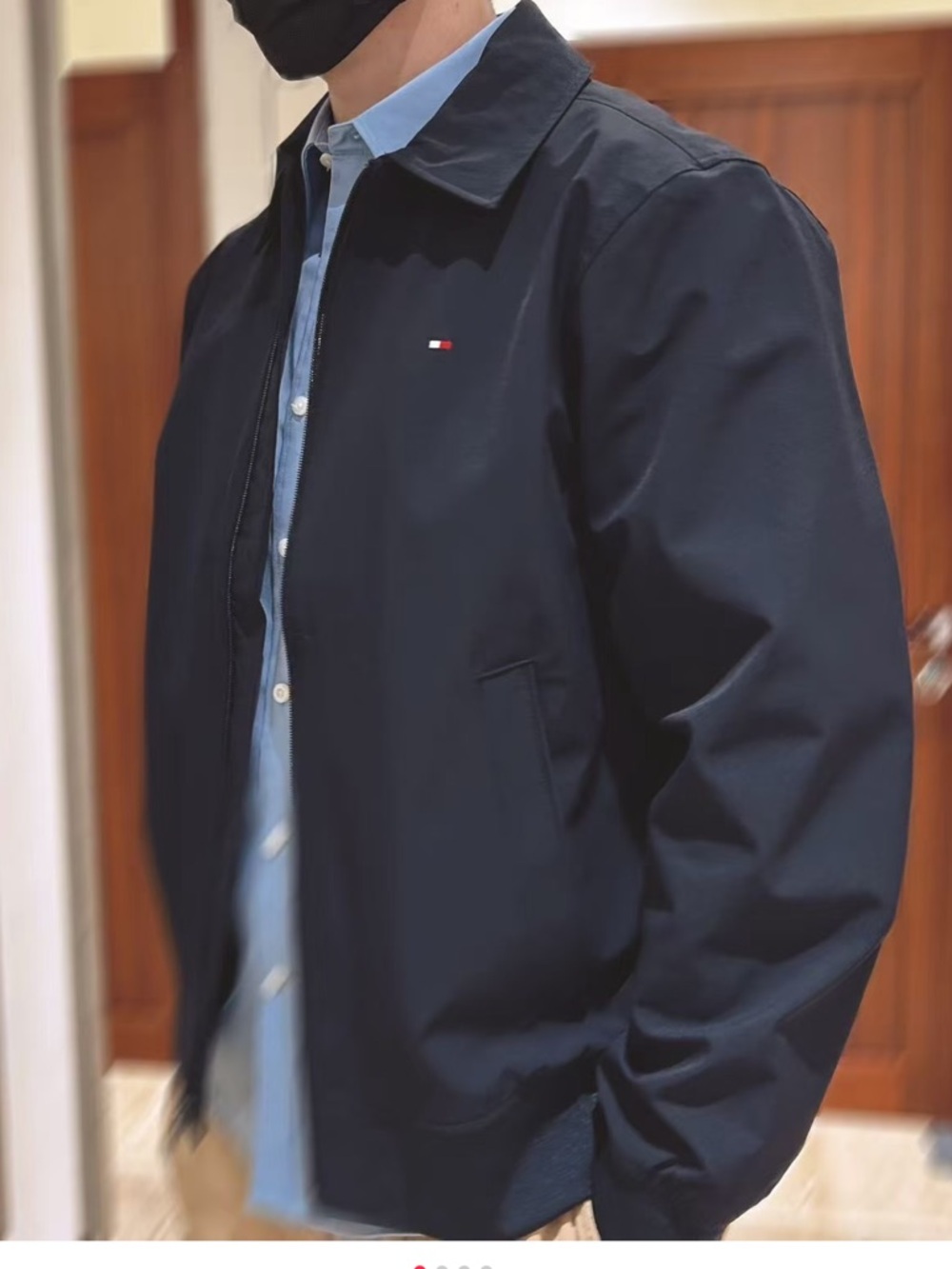 Tommy Hilfiger Men's Navy Lightweight Shirt Jacket